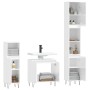 Set muebles de baño 3 piezas madera contrachapada blanco brillo de vidaXL, Muebles de baño - Ref: Foro24-3190277, Precio: 190...