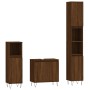 3-piece bathroom furniture set in brown oak plywood by vidaXL, Bathroom furniture - Ref: Foro24-3190282, Price: 179,83 €, Dis...