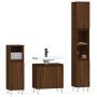 Set de muebles baño 3 pzas madera contrachapada roble marrón de vidaXL, Muebles de baño - Ref: Foro24-3190282, Precio: 179,08...