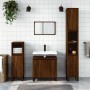 3-piece bathroom furniture set in brown oak plywood by vidaXL, Bathroom furniture - Ref: Foro24-3190290, Price: 182,30 €, Dis...