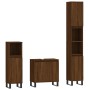 3-piece bathroom furniture set in brown oak plywood by vidaXL, Bathroom furniture - Ref: Foro24-3190290, Price: 182,30 €, Dis...