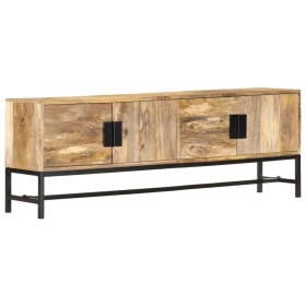 Solid mango wood TV cabinet 140x30x50 cm by vidaXL, TV Furniture - Ref: Foro24-285863, Price: 277,65 €, Discount: %