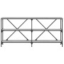 Mesa consola hierro y madera ingeniería gris Sonoma 160x30x75cm de vidaXL, Mesas auxiliares - Ref: Foro24-832851, Precio: 81,...