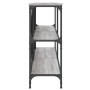 Mesa consola hierro y madera ingeniería gris Sonoma 160x30x75cm de vidaXL, Mesas auxiliares - Ref: Foro24-832851, Precio: 81,...