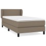 Cama box spring con colchón tela gris taupe 100x200 cm de vidaXL, Camas y somieres - Ref: Foro24-3126145, Precio: 349,27 €, D...