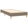 Cama box spring con colchón tela gris taupe 100x200 cm de vidaXL, Camas y somieres - Ref: Foro24-3126945, Precio: 345,91 €, D...