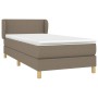 Cama box spring con colchón tela gris taupe 100x200 cm de vidaXL, Camas y somieres - Ref: Foro24-3126625, Precio: 345,71 €, D...