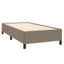 Cama box spring con colchón tela gris taupe 100x200 cm de vidaXL, Camas y somieres - Ref: Foro24-3127785, Precio: 391,51 €, D...