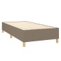 Cama box spring con colchón tela gris taupe 100x200 cm de vidaXL, Camas y somieres - Ref: Foro24-3128345, Precio: 397,82 €, D...