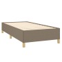 Cama box spring con colchón tela gris taupe 100x200 cm de vidaXL, Camas y somieres - Ref: Foro24-3128425, Precio: 385,24 €, D...