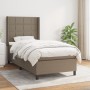 Box spring bed with taupe gray fabric mattress 100x200 cm by vidaXL, Beds and slatted bases - Ref: Foro24-3131413, Price: 392...