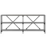 Mesa consola hierro y madera ingeniería gris Sonoma 180x30x75cm de vidaXL, Mesas auxiliares - Ref: Foro24-832856, Precio: 81,...