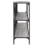 Mesa consola hierro y madera ingeniería gris Sonoma 180x30x75cm de vidaXL, Mesas auxiliares - Ref: Foro24-832856, Precio: 81,...