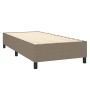 Box spring bed with taupe gray fabric mattress 100x200 cm by vidaXL, Beds and slatted bases - Ref: Foro24-3141757, Price: 379...