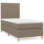 Cama box spring con colchón tela gris taupe 100x200 cm de vidaXL, Camas y somieres - Ref: Foro24-3142157, Precio: 381,08 €, D...