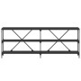 Mesa consola hierro y madera de ingeniería negro 200x30x75 cm de vidaXL, Mesas auxiliares - Ref: Foro24-832858, Precio: 87,99...