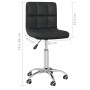 Black synthetic leather swivel dining chair by vidaXL, dining chairs - Ref: Foro24-3087562, Price: 85,32 €, Discount: %