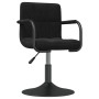 Silla de comedor de terciopelo negro de vidaXL, Sillas de comedor - Ref: Foro24-3087938, Precio: 85,22 €, Descuento: %