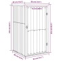 Cobertizo de herramientas jardín acero galvanizado 88x89x161 cm de vidaXL, Cobertizos - Ref: Foro24-316205, Precio: 191,25 €,...