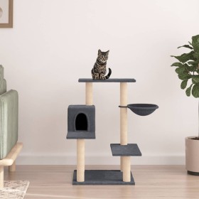 Katzenkratzbaum mit dunkelgrauen Sisalstämmen 82,5 cm von vidaXL, Katzenmöbel - Ref: Foro24-172387, Preis: 42,69 €, Rabatt: %