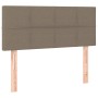 Cama box spring con colchón LED tela gris taupe 100x200 cm de vidaXL, Camas y somieres - Ref: Foro24-3133697, Precio: 346,77 ...