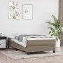 Cama box spring con colchón tela gris taupe 100x200 cm de vidaXL, Camas y somieres - Ref: Foro24-3144057, Precio: 291,02 €, D...