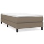 Cama box spring con colchón tela gris taupe 100x200 cm de vidaXL, Camas y somieres - Ref: Foro24-3144057, Precio: 291,02 €, D...