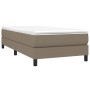 Cama box spring con colchón tela gris taupe 100x200 cm de vidaXL, Camas y somieres - Ref: Foro24-3144057, Precio: 291,02 €, D...