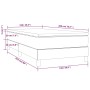 Box spring bed with taupe gray fabric mattress 100x200 cm by vidaXL, Beds and slatted bases - Ref: Foro24-3144155, Price: 300...