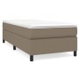 Cama box spring con colchón tela gris taupe 100x200 cm de vidaXL, Camas y somieres - Ref: Foro24-3144403, Precio: 316,66 €, D...