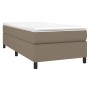 Cama box spring con colchón tela gris taupe 100x200 cm de vidaXL, Camas y somieres - Ref: Foro24-3144403, Precio: 316,66 €, D...