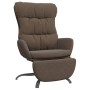 Relaxation armchair with brown fabric footrest by vidaXL, Armchairs - Ref: Foro24-3097597, Price: 108,59 €, Discount: %