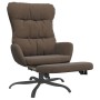 Relaxation armchair with brown fabric footrest by vidaXL, Armchairs - Ref: Foro24-3097597, Price: 108,59 €, Discount: %