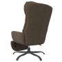 Relaxation armchair with brown fabric footrest by vidaXL, Armchairs - Ref: Foro24-3097597, Price: 108,59 €, Discount: %