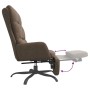 Relaxation armchair with brown fabric footrest by vidaXL, Armchairs - Ref: Foro24-3097597, Price: 108,59 €, Discount: %