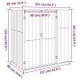 Cobertizo herramientas jardín acero galvanizado 161x89x161 cm de vidaXL, Cobertizos - Ref: Foro24-316209, Precio: 200,47 €, D...