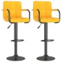 Kitchen stools 2 units mustard yellow velvet by vidaXL, Kitchen stools - Ref: Foro24-334666, Price: 138,99 €, Discount: %