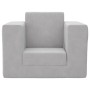 Sofá cama infantil felpa suave gris claro de vidaXL, Mobiliario para bebés y niños pequeños - Ref: Foro24-341846, Precio: 35,...