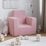 Rosafarbenes Kindersofa aus weichem Plüsch von vidaXL, Baby- und Kleinkindmöbel - Ref: Foro24-341838, Preis: 43,04 €, Rabatt: %