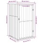 Cobertizo de herramientas jardín acero galvanizado 88x89x161 cm de vidaXL, Cobertizos - Ref: Foro24-316207, Precio: 170,99 €,...