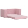 Sofá cama infantil 2 plazas felpa suave rosa de vidaXL, Mobiliario para bebés y niños pequeños - Ref: Foro24-341856, Precio: ...