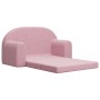 Sofá cama infantil 2 plazas felpa suave rosa de vidaXL, Mobiliario para bebés y niños pequeños - Ref: Foro24-341808, Precio: ...