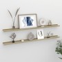 Wall shelves 2 units white and Sonoma oak 115x9x3 cm by vidaXL, Shelves and shelves - Ref: Foro24-326693, Price: 26,54 €, Dis...