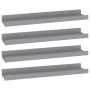 Wall shelves 4 units gray 40x9x3 cm by vidaXL, Shelves and shelves - Ref: Foro24-326674, Price: 22,49 €, Discount: %