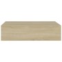 Estante con cajón de pared MDF roble 40x23,5x10 cm de vidaXL, Estantes y estanterías - Ref: Foro24-330247, Precio: 37,75 €, D...