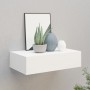 Estante con cajón de pared MDF blanco 40x23,5x10 cm de vidaXL, Estantes y estanterías - Ref: Foro24-330241, Precio: 41,85 €, ...