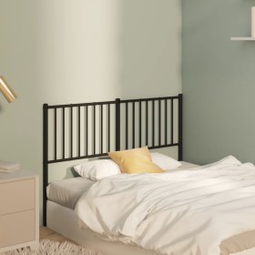 Black metal headboard 140 cm by vidaXL, Headboards and footboards - Ref: Foro24-350897, Price: 36,99 €, Discount: %