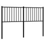 Cabecero de metal negro 140 cm de vidaXL, Cabeceros y pies de cama - Ref: Foro24-350897, Precio: 36,99 €, Descuento: %