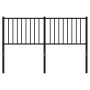 Black metal headboard 140 cm by vidaXL, Headboards and footboards - Ref: Foro24-350897, Price: 36,06 €, Discount: %