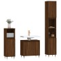 Set de muebles baño 3 pzas madera contrachapada roble marrón de vidaXL, Muebles de baño - Ref: Foro24-3190274, Precio: 182,94...